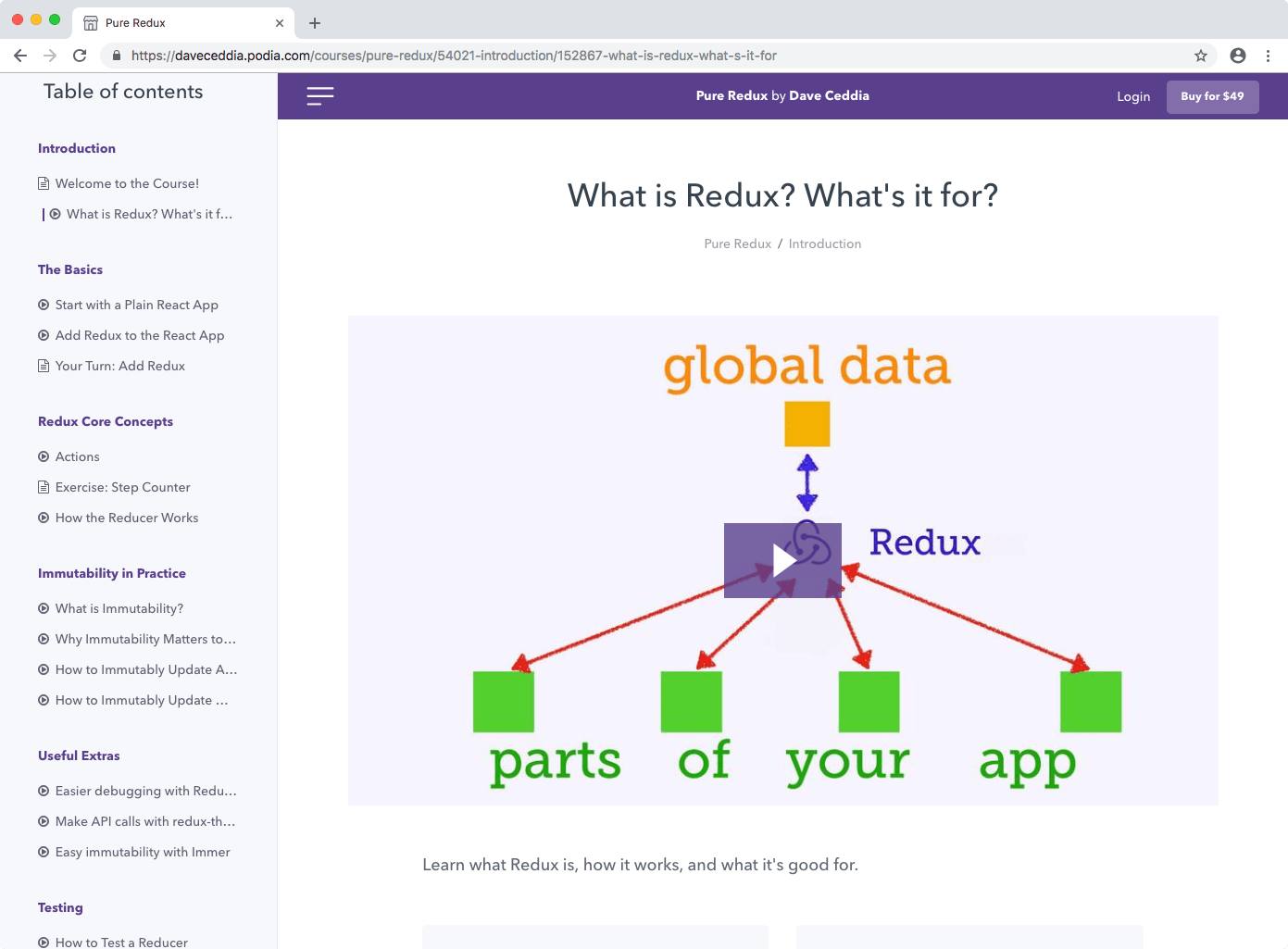 Redux Course screenshot